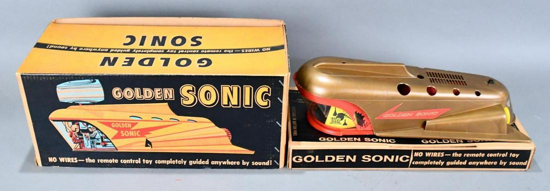 Golden Sonic Remote Control Space Ship NIB (1 of 8)