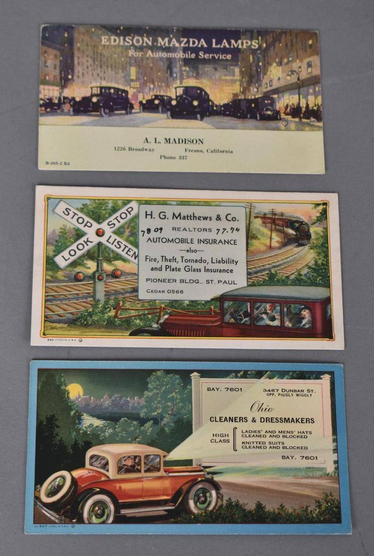 Edison Mazda Lamps, Insurance & Dressmaker Ink Blotters (1 of 2)