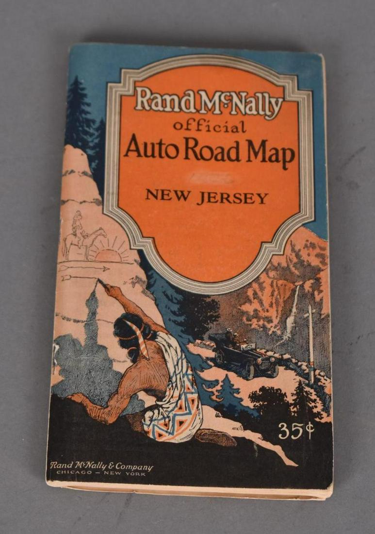 Rand McNally Auto Road Map New Jersey: rated 9, 7.5"x4.5", has good color