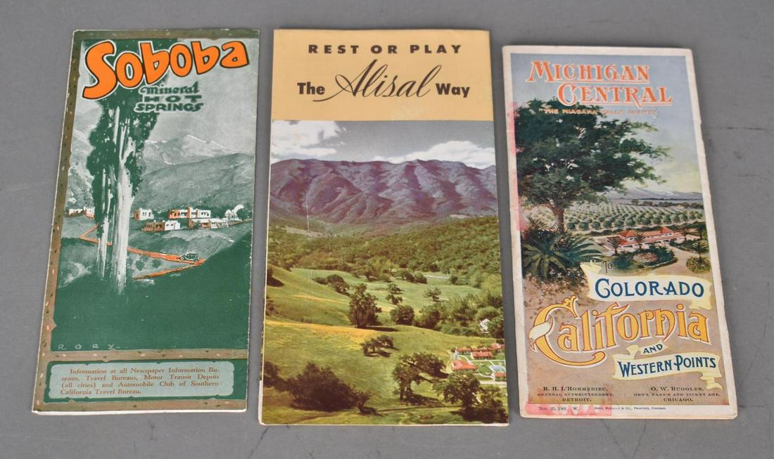Michigan Central Time Tables, San Jacinto, Alisal Ranch & Resort: 9"x4", good color
