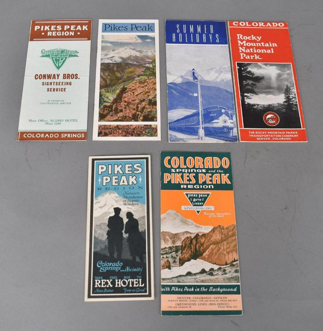 4-Pikes Peak Maps & Others: 9"x4", all have good color