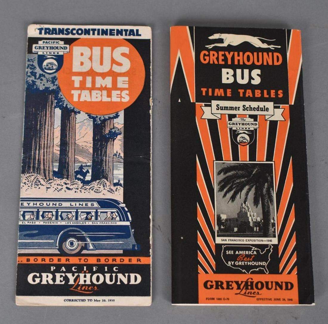 2-Greyhound Bus Time Tables (1 of 2)