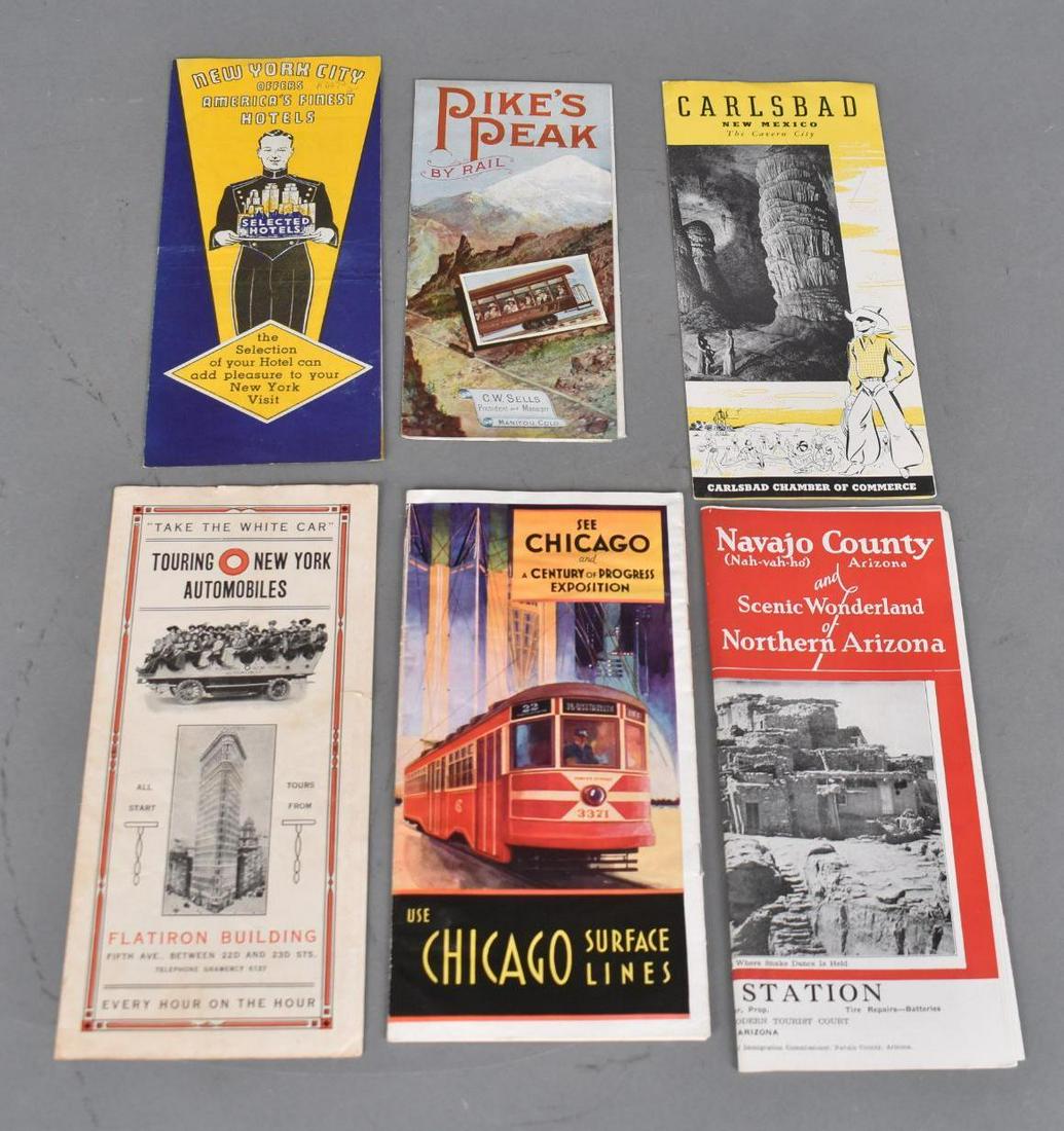 6-Hotel & Travel Brochure Pikes Peak, Carlsbad: 9"x4", light wear, good color