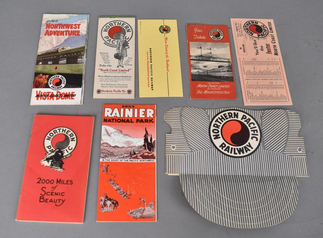 Northern Pacific Railroad Brochures and more: 10"x5" or less in size, has good color