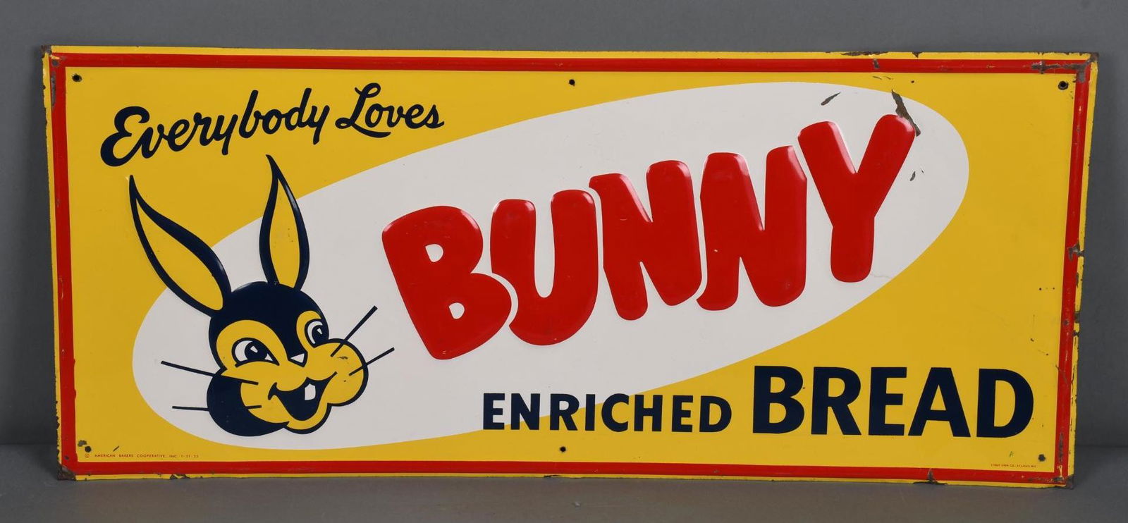Everybody Loves Bunny Enriched Bread w/Logo Metal Sign (1 of 4)