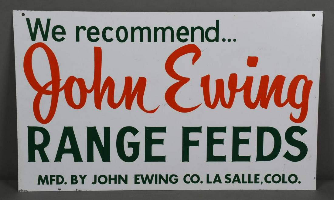 We Recommend John Ewing Range Feeds Metal Sign (1 of 2)