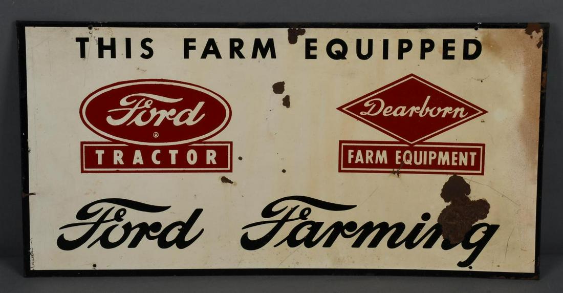 Ford Tractor Dearborn Farm Equipment Metal Sign (1 of 4)