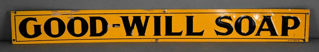 Good-Will Soap Metal Tacker Sign (1 of 3)