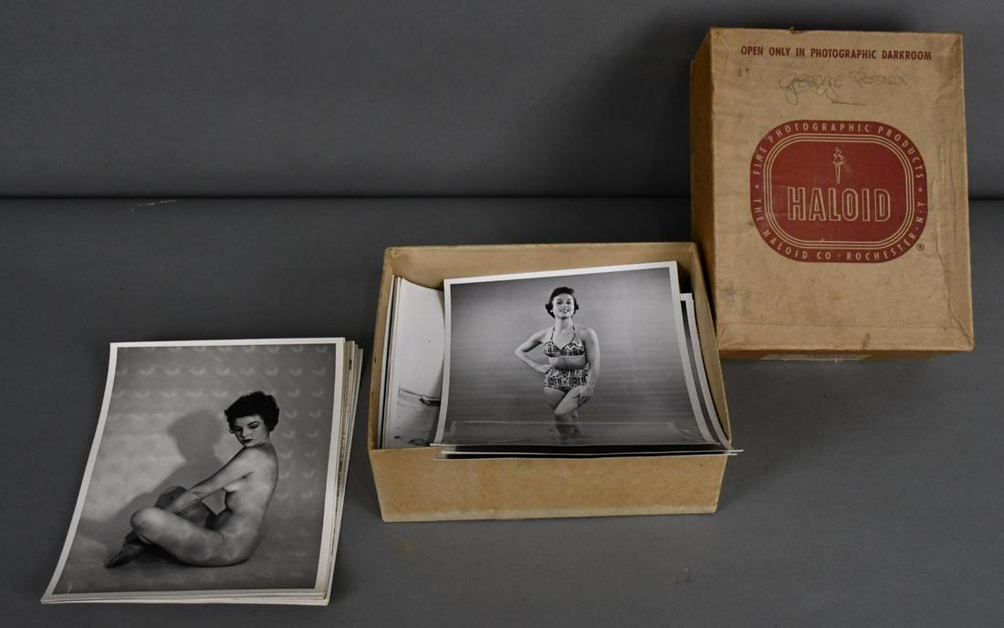Box of Glamor Photographs of Models: 10"x8", all in good condition, from the Anthony DiMarco Studio