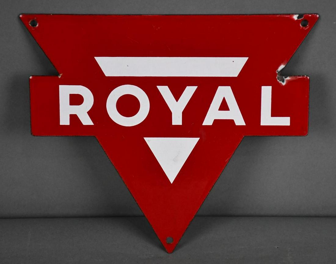 Royal (Conoco) Porcelain Pump Sign (1 of 2)
