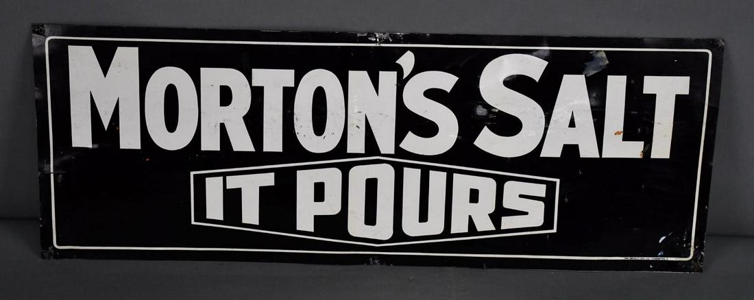 Morton's Salt It Pours Metal Sign (1 of 3)