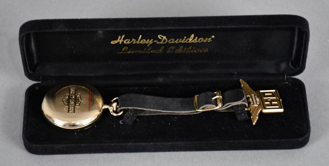 Limited Edition Harley-Davidson Pocket Watch & Fob NIB: NOS in it's in original.