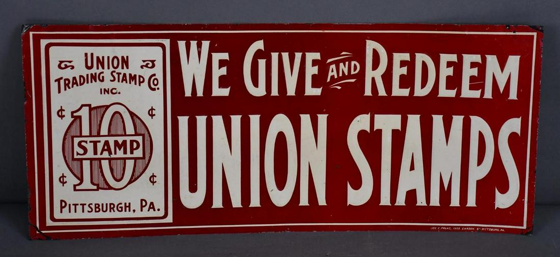 We Give and Redeem Union Stamps Metal Sign (1 of 4)