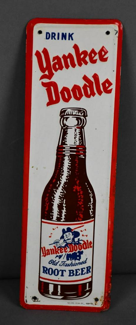 Drink Yankee Doodle Root Beer w/Logo Metal Sign (1 of 3)