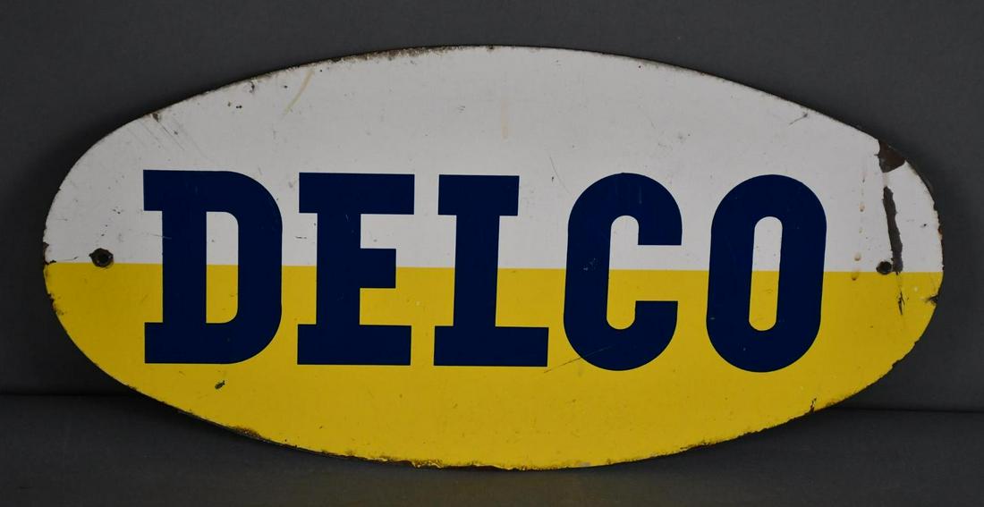 Delco (Battery) Metal Rack Sign (1 of 2)