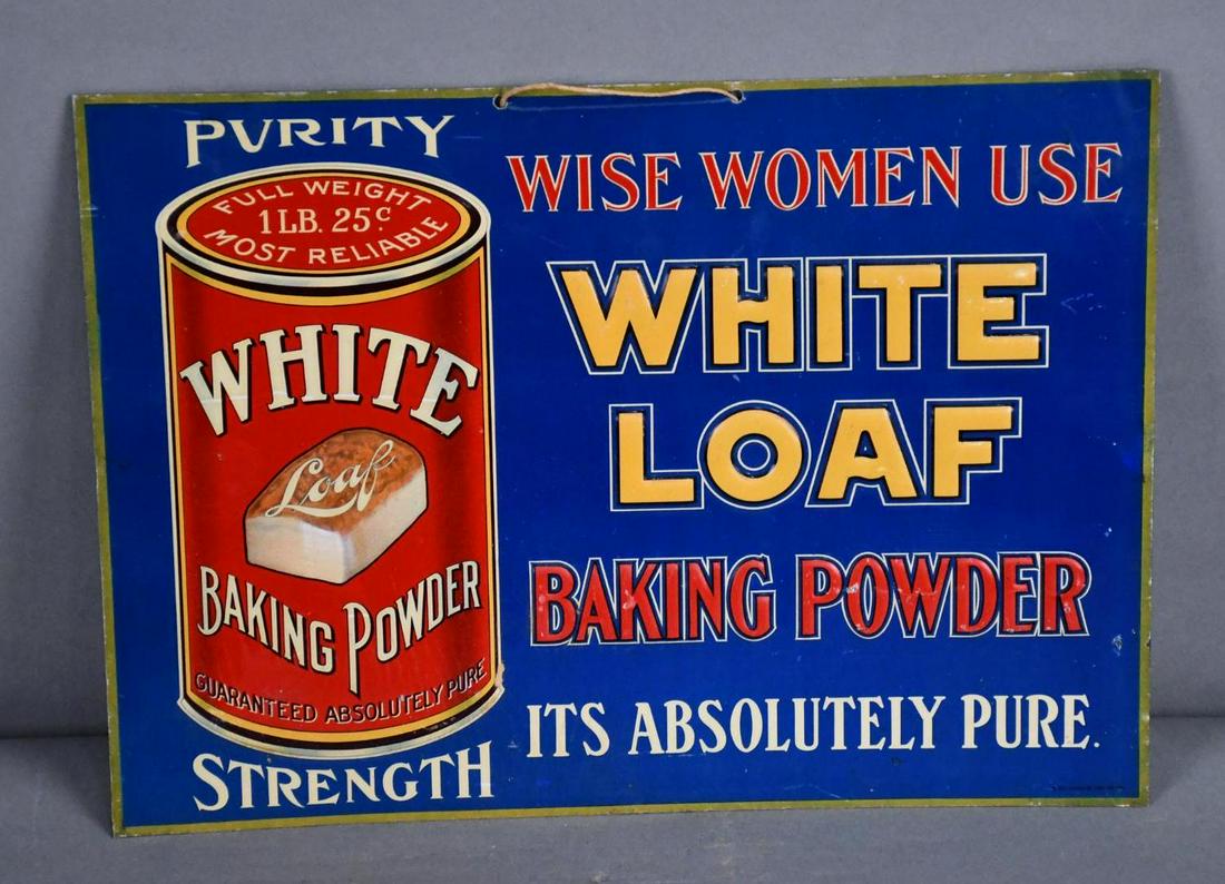 Wise Women Use White Loaf Baking Power w/Image Metal Sign (1 of 4)