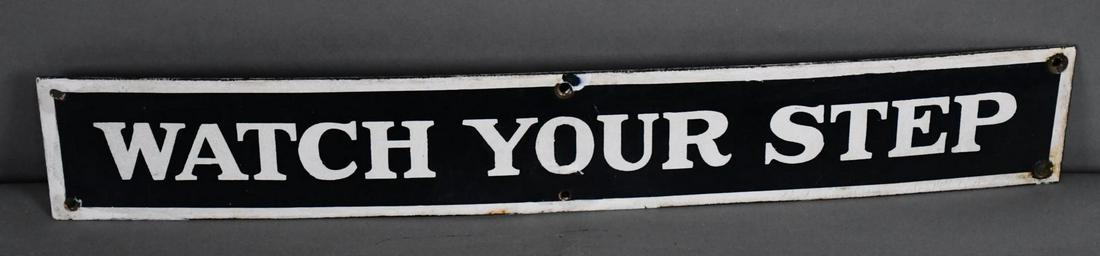 Watch Your Step Porcelain Sign (1 of 4)