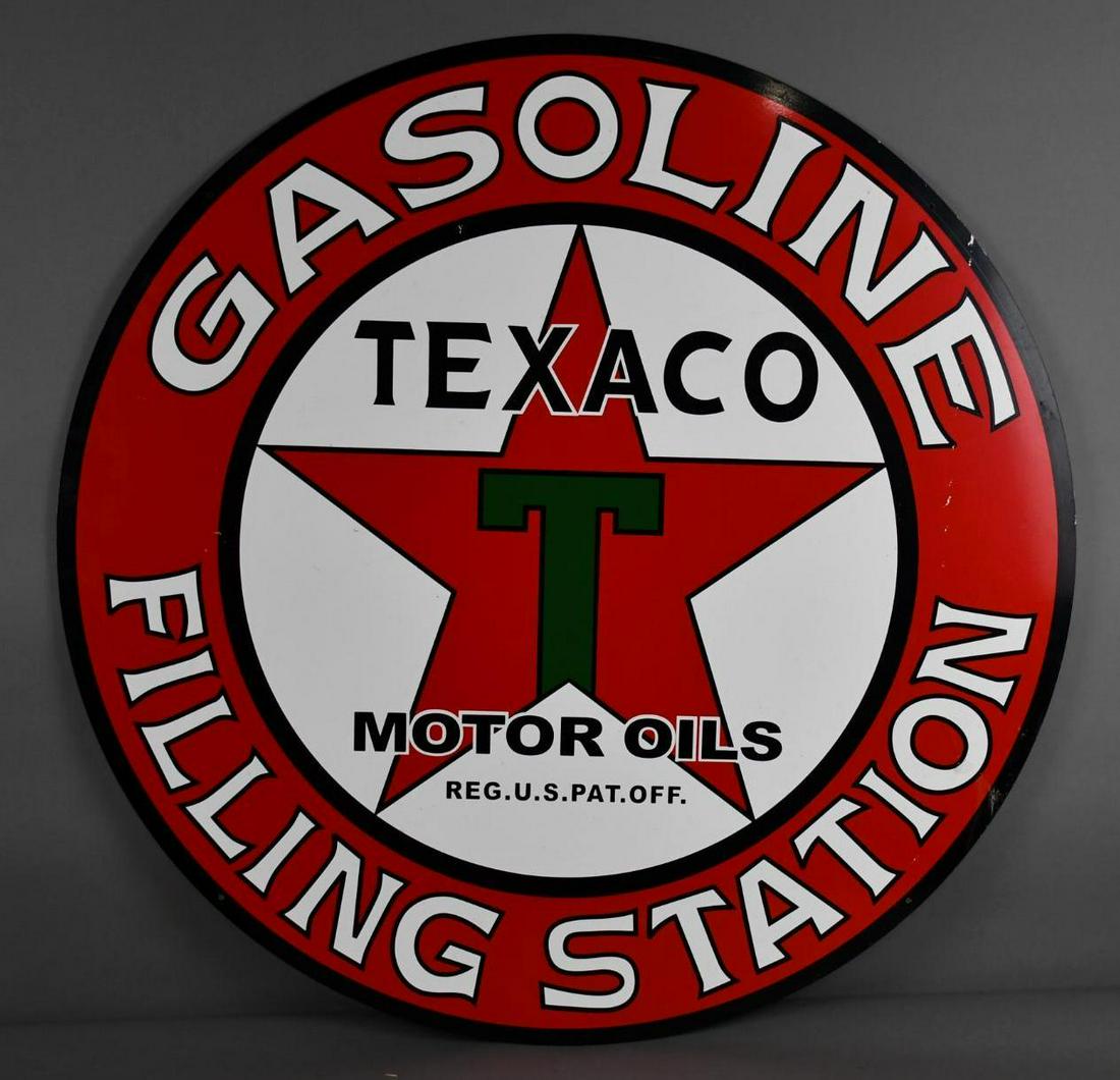 Reproduction Texaco Filling Station Metal Sign (1 of 4)