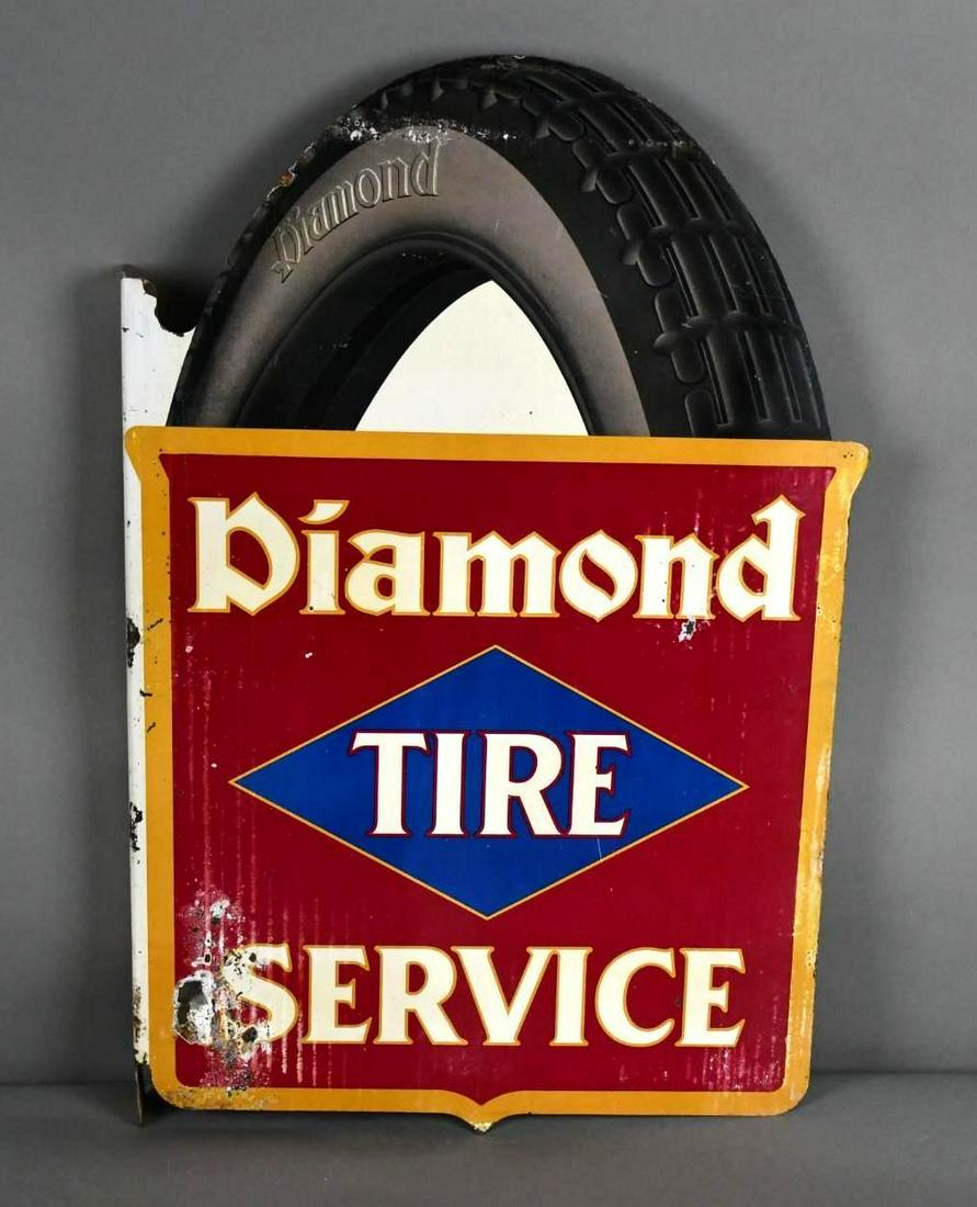 Diamond Tire Service Metal Flange Sign (TAC) (1 of 8)