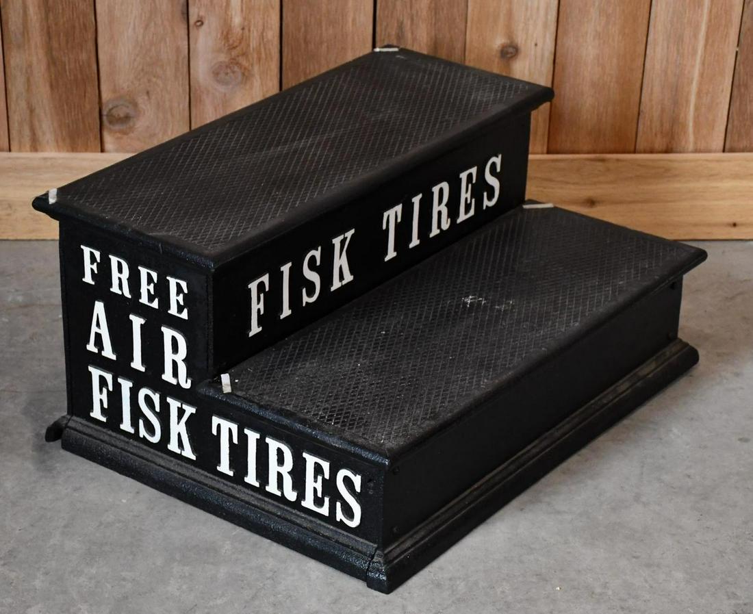 Fisk Tires Free Air Cast Iron Steps (restored) (1 of 6)