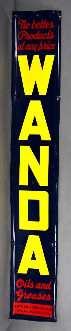 Wanda Oils and Greases Metal Vertical Sign (TAC) (1 of 5)
