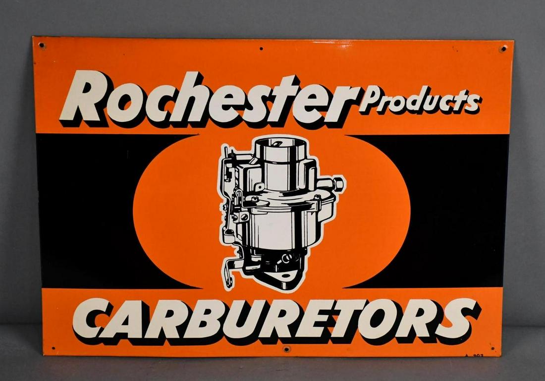 Rochester Carburetors W/image Metal Sign (tac) Auction