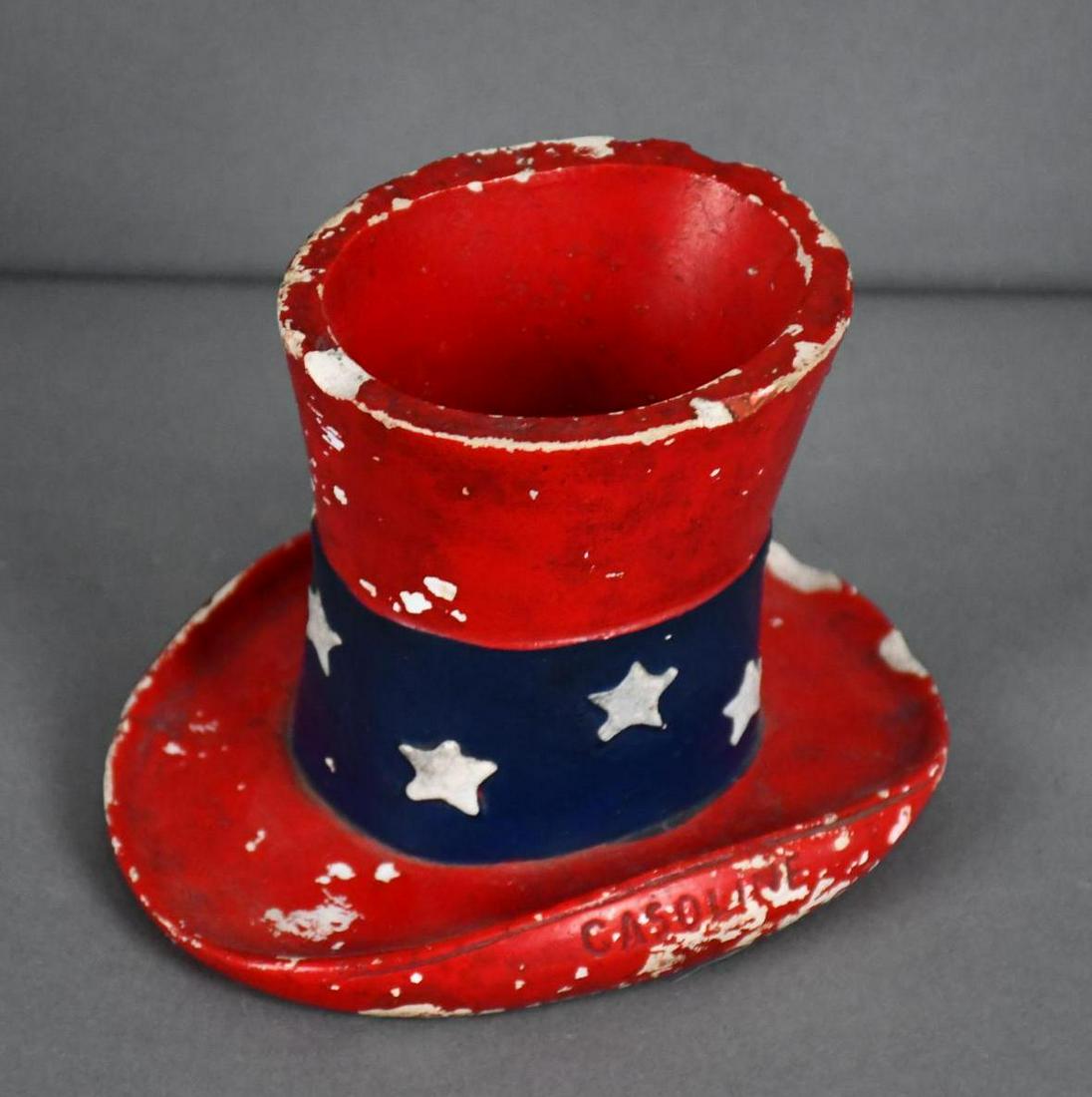 (Red Hat) Gasoline Motor Oil Chalk Ware Hat (TAC) (1 of 2)