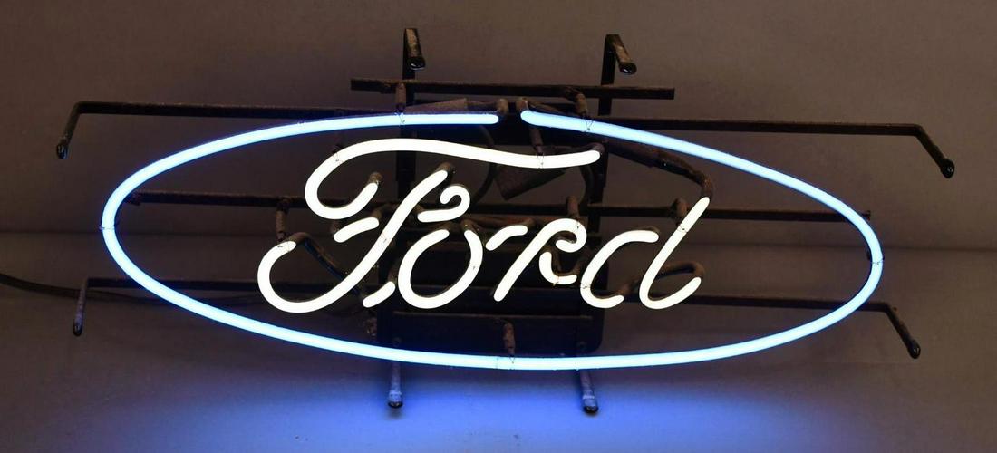 Ford Oval Skeleton Window Neon Sign (1 of 7)