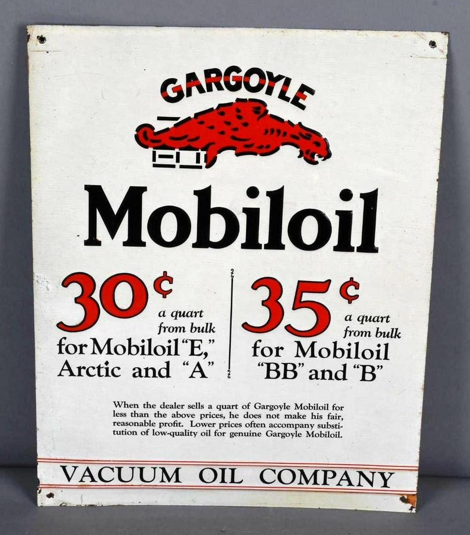 Gargoyle Mobiloil Vacuum Oil Company Metal Sign (TAC) (1 of 3)
