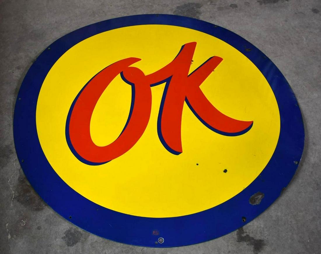 (Chevrolet) OK Porcelain Sign (60") (TAC) (1 of 10)