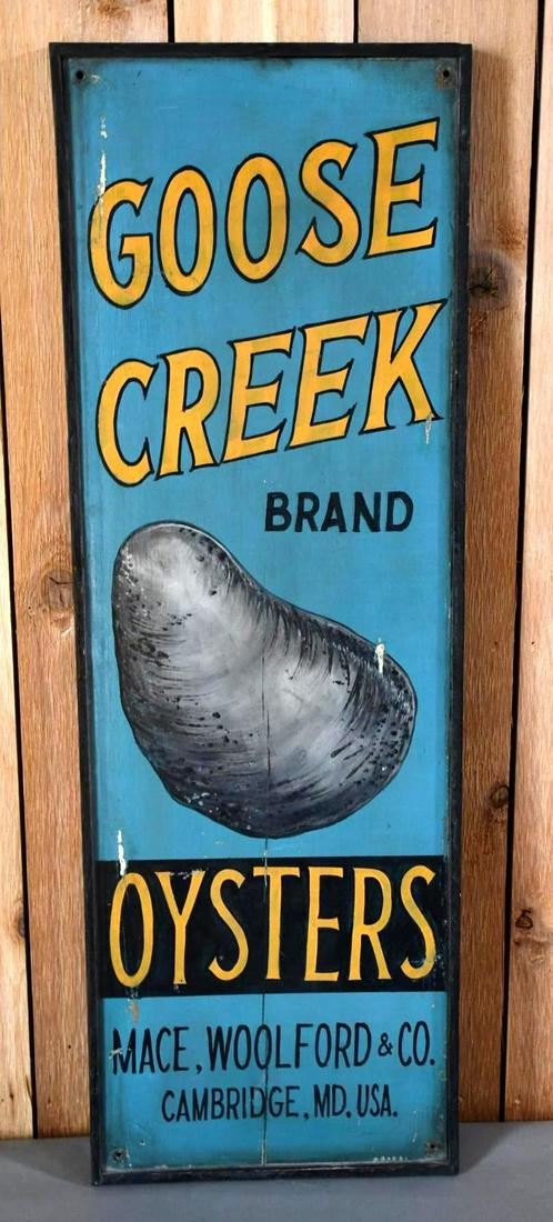 Goose Creek Brand Oysters Wood Sign (1 of 5)