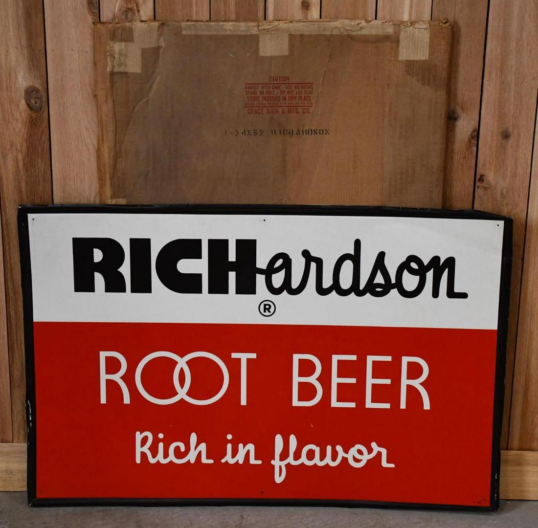 Richardson Root Beer Metal Sign NIB (TAC) (1 of 6)