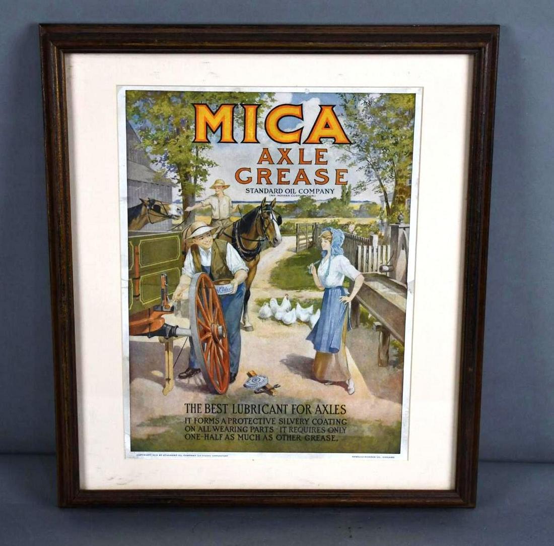1913 Mica Axle Grease Cardboard Sign (1 of 4)