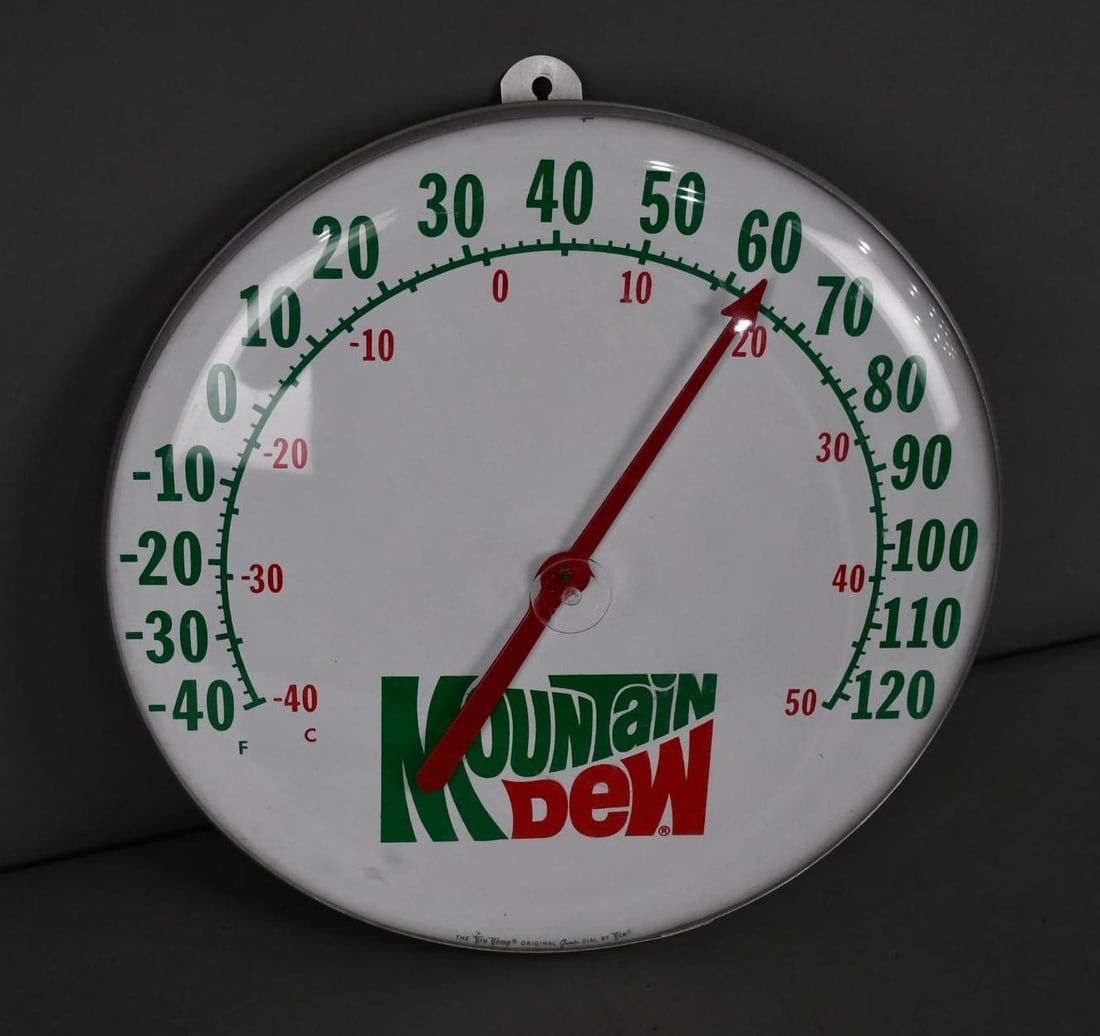 Mountain Dew Round Thermometer (1 of 4)