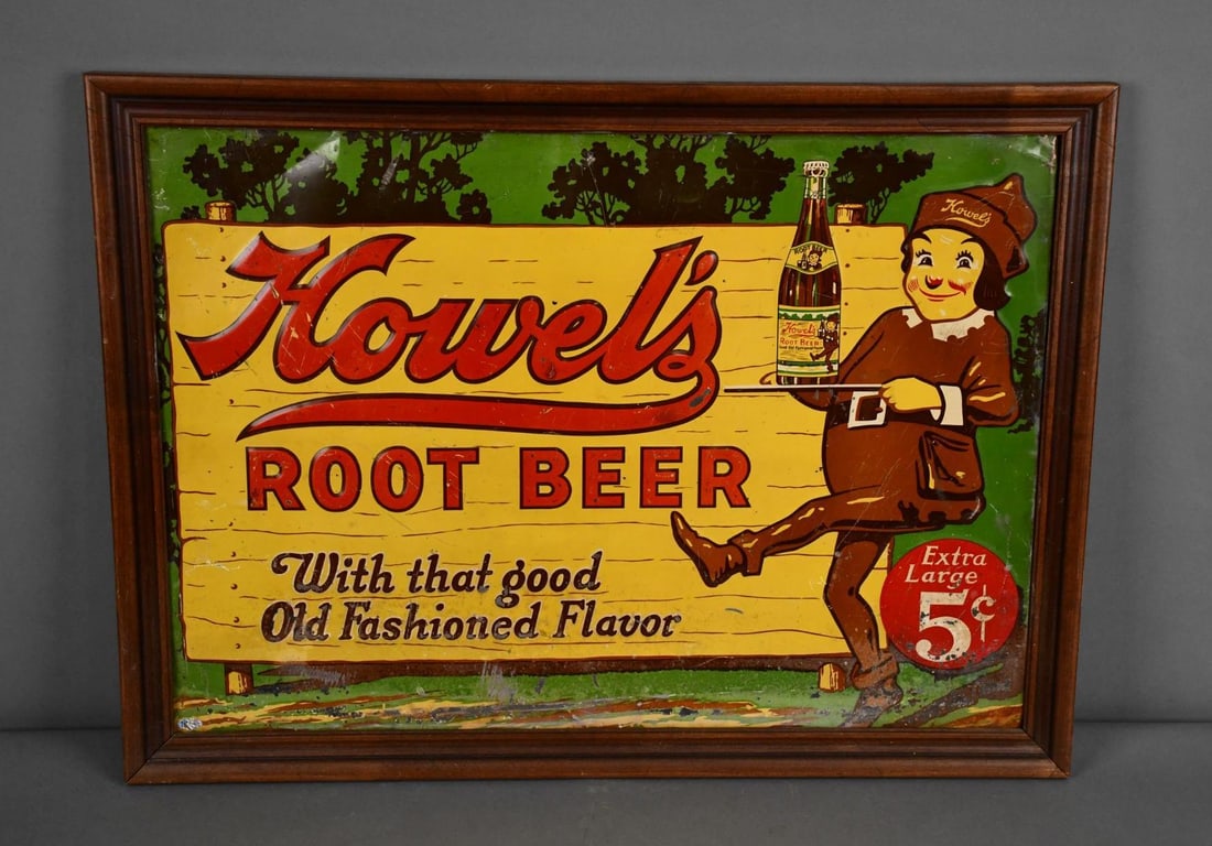 Howel's Root Beer w/Elf Metal Sign (TAC) (1 of 5)