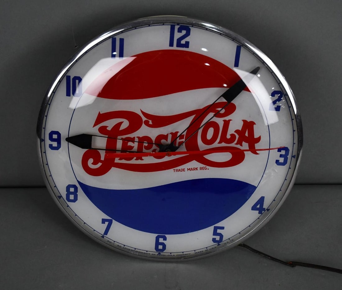 Pepsi:Cola Lighted Telechron Clock (1 of 7)