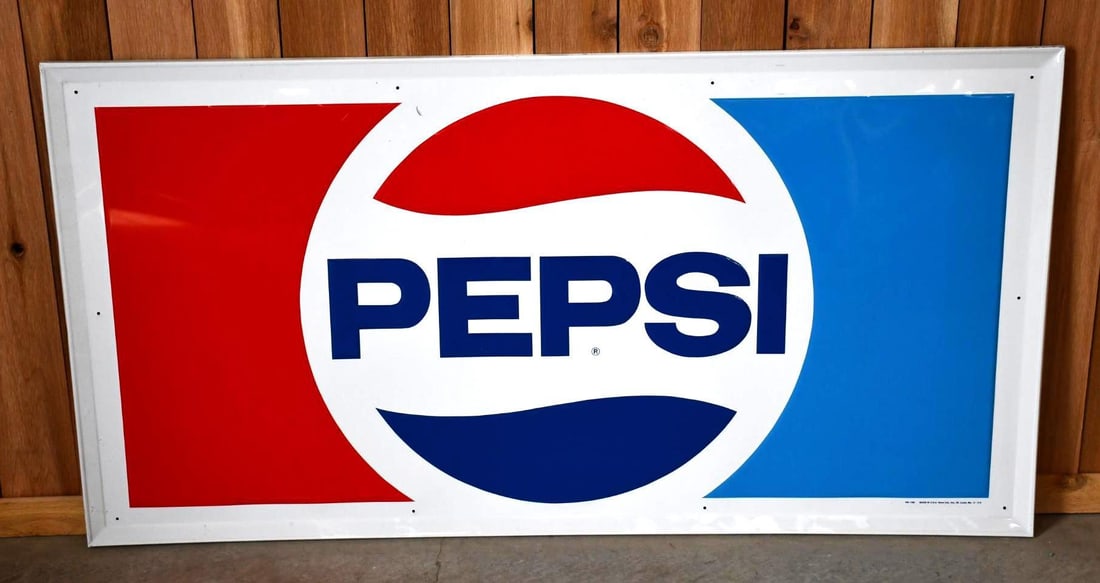 Pepsi w/Logo Metal Sign (TAC) (1 of 6)