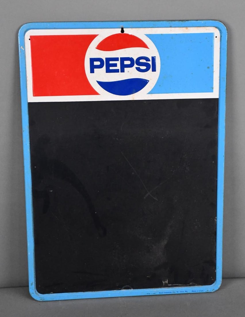 Pepsi w/Logo Metal Menu Board Sign (TAC) (1 of 3)