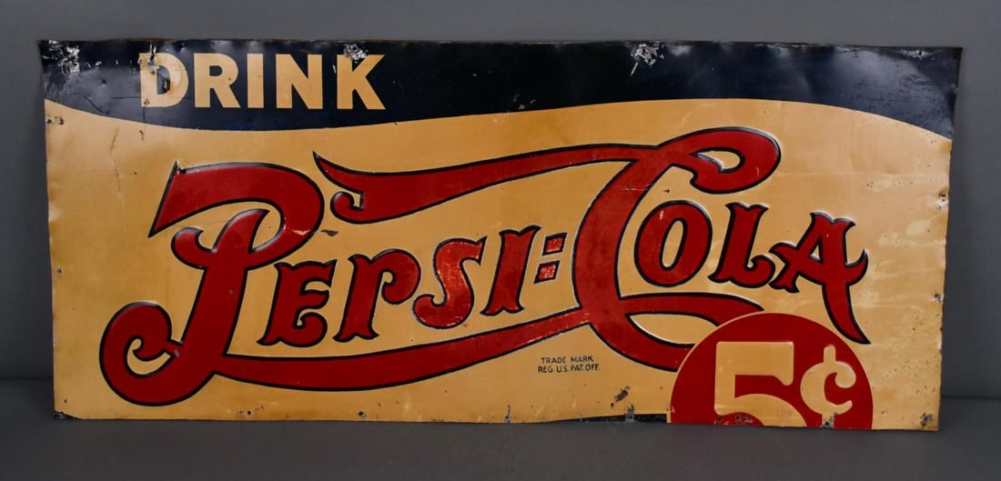 Drink Pepsi:Cola Metal Sign (1 of 5)