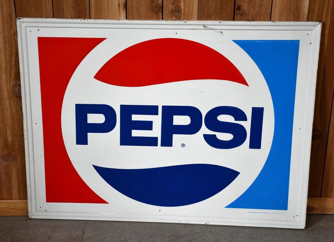 Pepsi w/Logo Metal Sign (TAC) (1 of 4)