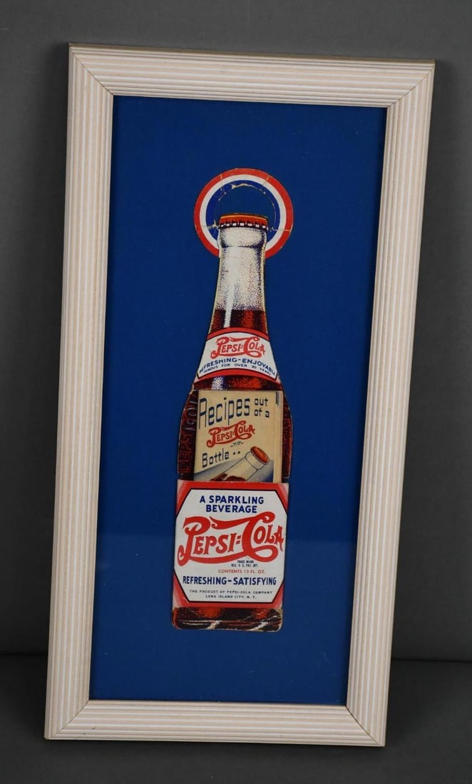 Pepsi:Cola Cardboard Bottle Hanger w/Recipes Booklet (1 of 4)