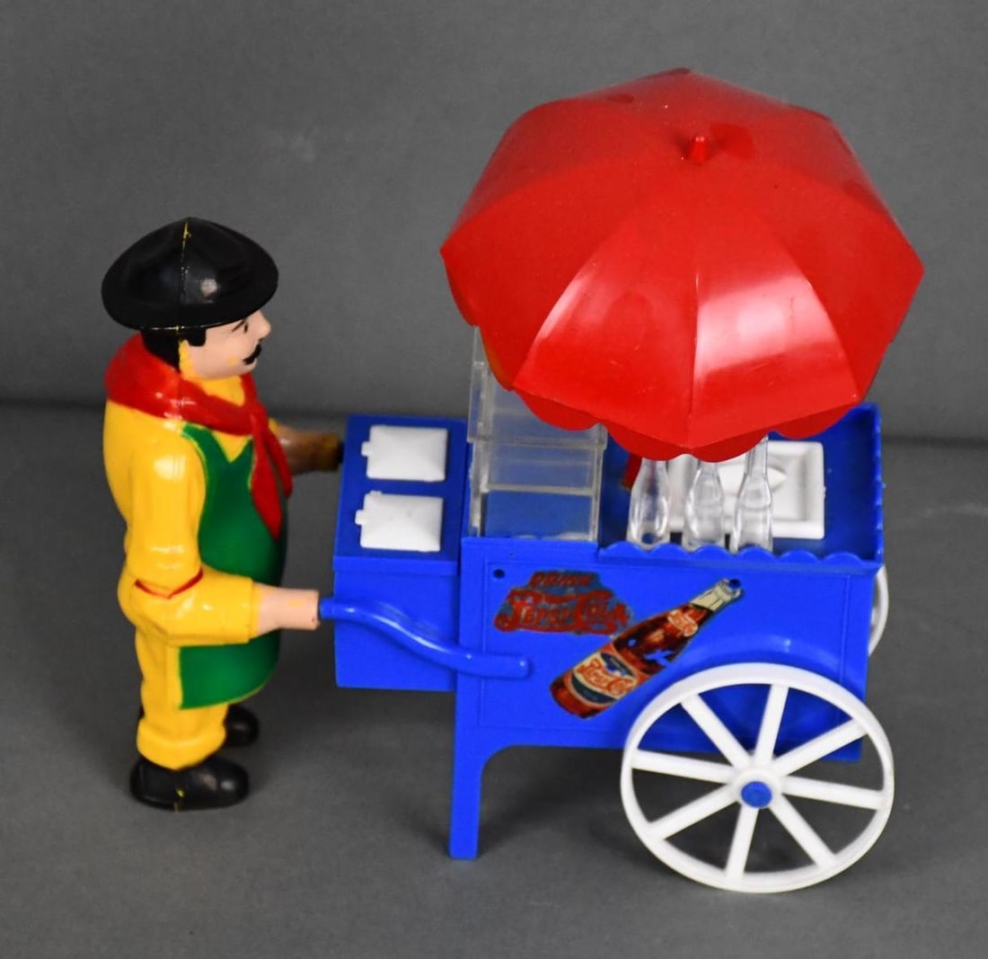 Pepsi-Cola Plastic Hot Dog Cart & Man by Ideal (1 of 3)