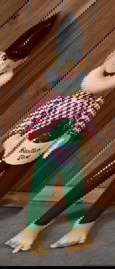 Mountain Dew Plastic Blow-up Hillybilly Doll (1 of 4)