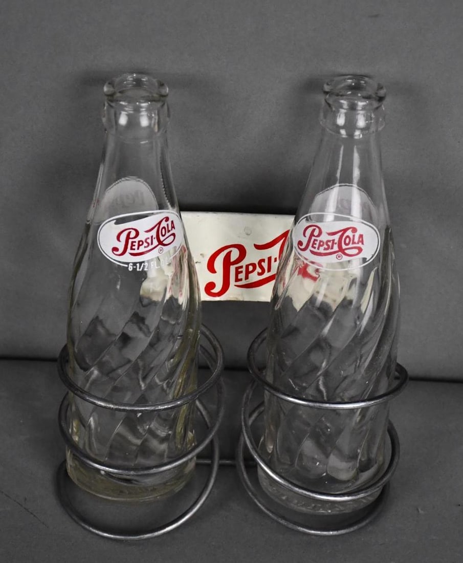 Pepsi-Cola Two Bottle Window Holder (1 of 3)