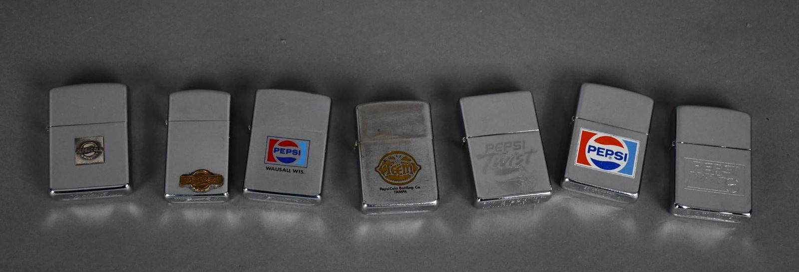 7-Zippo Cigarette Lighters Pepsi & More (1 of 4)