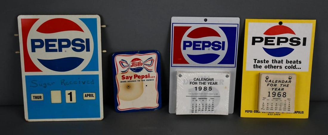 4-Different Pepsi-Cola Calendar Holders (1 of 4)