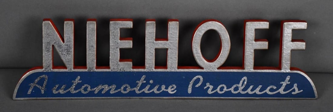 Niehoff "Automotive Products Wood Counter-Top Sign (1 of 4)