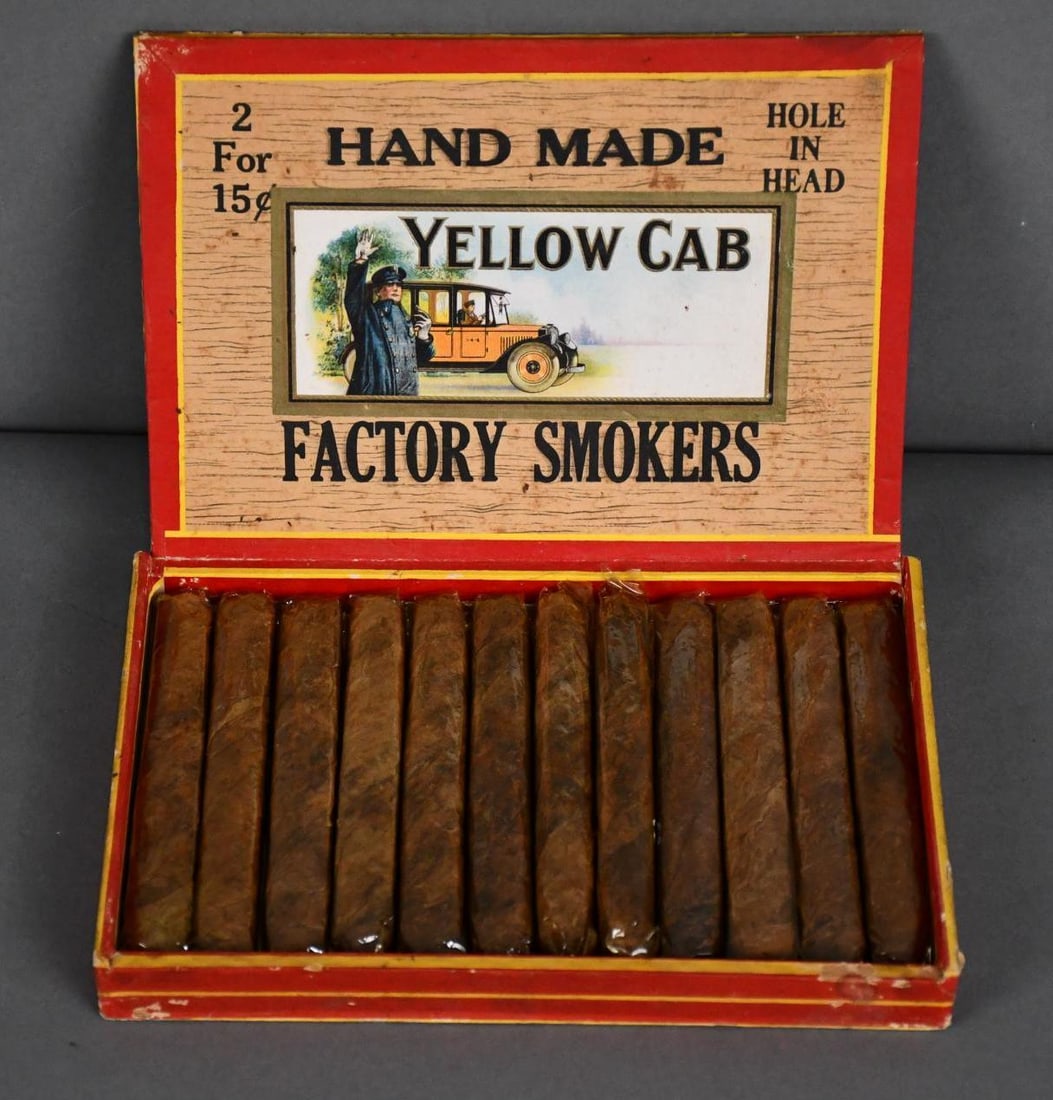 Hand Made Yellow Cab Cigars in Box (1 of 4)