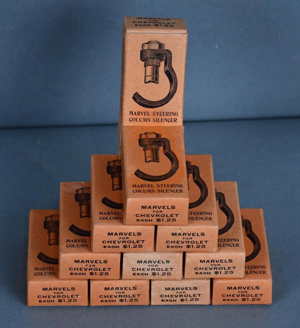 Marvel Steering Column Silencer Box Made into a display: 7"x8"x3", Bob glued them together to make the display.