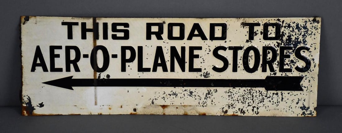 This Road To Aer-o-Plane Stores Metal Sign (1 of 3)